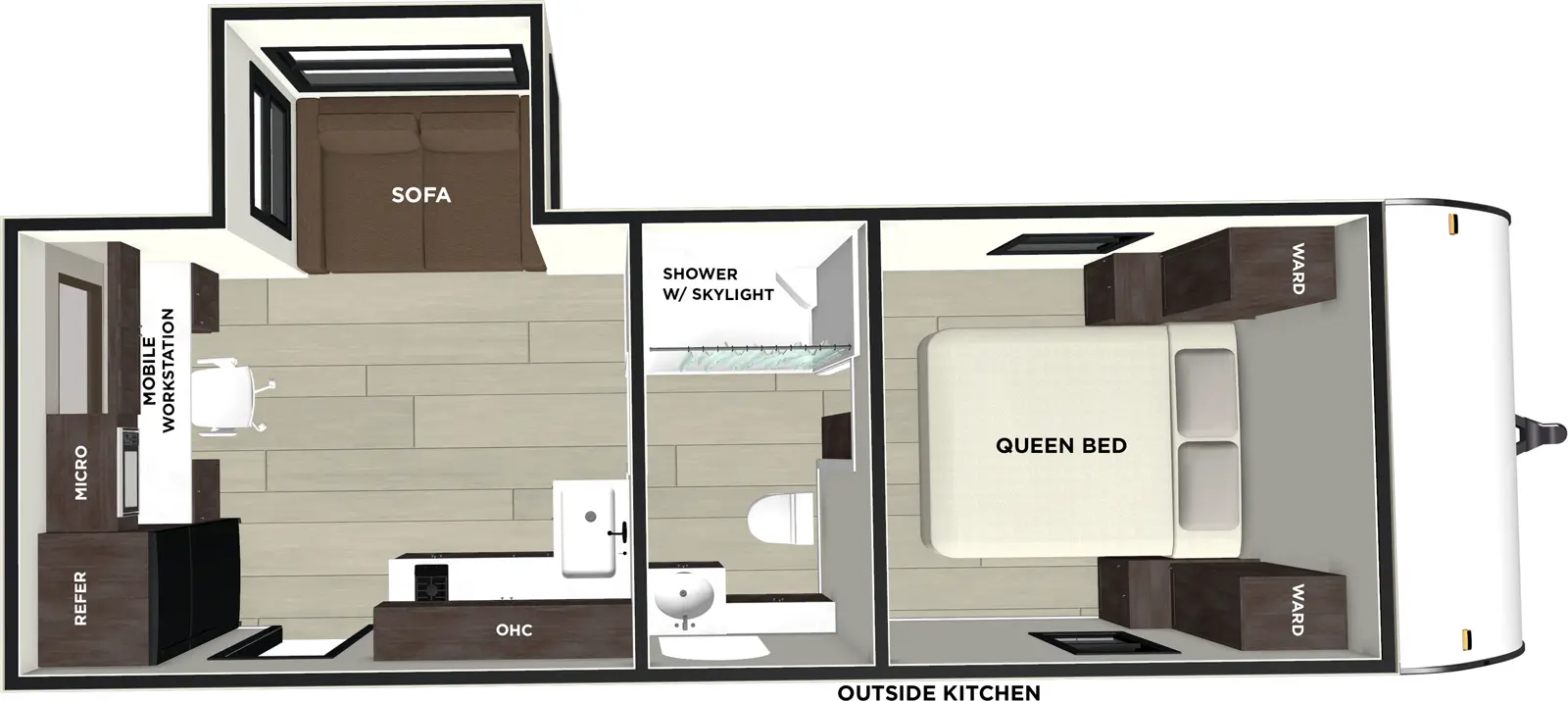 Wildwood Fsx 163RDSK Floorplan
